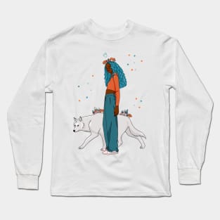 The Girl and the Wolf Long Sleeve T-Shirt